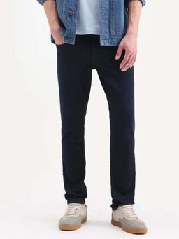Rare Rabbit - HAWK SLIM FIT RINSE WASH DENIM - Navy Blue