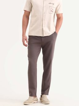 Rare Rabbit - TEXTURED 8-WAY STRETCH Trouser - Brown
