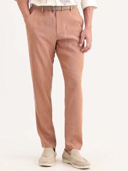 Rare Rabbit - NYLON VISCOSE INSIDE DRAWSTRING TROUSER - Rust