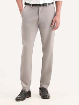 Rare Rabbit - 5-WAY STRETCH REGULAR FIT Trouser - Grey