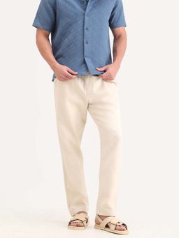 Rare Rabbit - Regular Fit Solid Trouser - Beige