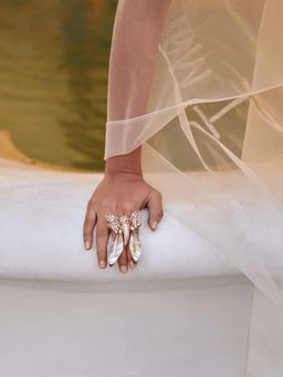 Outhouse - Le Palm Serefina Double White Ring