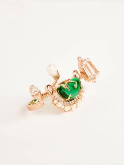 Outhouse - Le Palmier Double Green Ring