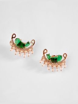 Outhouse - Le Cleo Stud Green Earrings