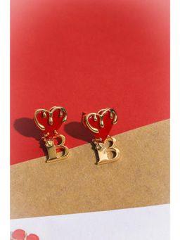 Outhouse - Bisou Love Links Red Earrings