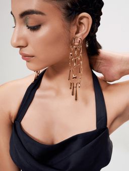 Outhouse - Drip Oh Free Fall Gold Earrings
