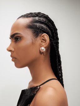 Outhouse - Drip Oh Palescent Pearl White Earrings