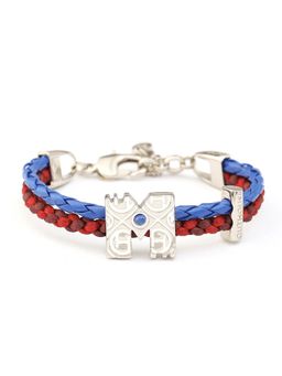 Outhouse - Oh Dopamine Bond Silver Finish Blue Bracelet