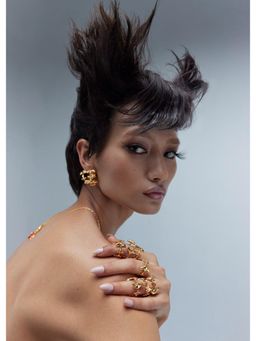 Outhouse - The Shroom Hoop Gold Earrings