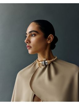 Outhouse - Seanymph Statement Collar Gold Necklace