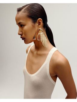 Outhouse - Koko Sigil Cascade White Earrings