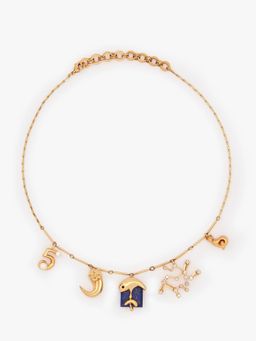 Outhouse - The Zodiac Series - Sagittarius Charm Blue Necklace