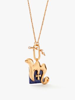 Outhouse - Scorpio Zodiac Blue Pendant With Chain