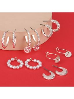 Lilly & Sparkle - Gold-Toned Circular Hoop Earrings (Pack of 6)