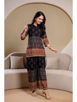 BERRYLICIOUS - Black Ethnic Motif Printed Co-Ord Set