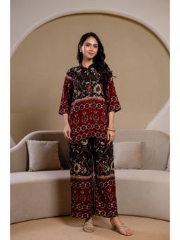 BERRYLICIOUS - Black Printed Co-Ord Set