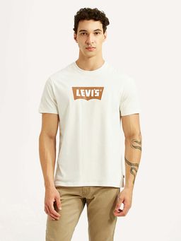 Levi's - Men's Brand Logo Off-White Slim Fit T-Shirt