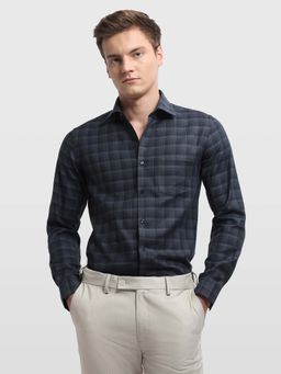 Arrow - Men's Grid Tattersall Checked Ceremony Shirt