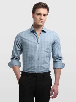 Arrow - Men's Blue Slim Fit Ceremony Shirt