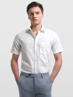 Arrow - Men's Textured Iconic White Shirt