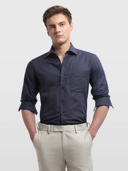 Arrow - Men's Navy Blue Slim Fit Originals Shirt