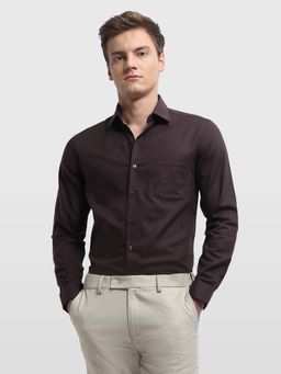 Arrow - Men's Brown Slim Fit Originals Shirt