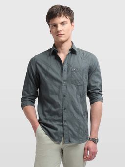 Arrow Sports - Men's Jaquard Sage and Sun Shirt