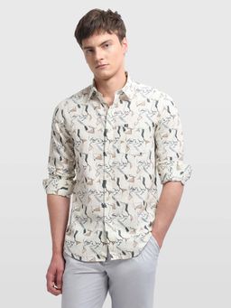 Arrow Sports - Men's Chelsea Slim Fit Sage and Sun Shirt