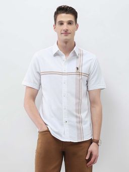 U.S. POLO ASSN. - Men's Vertical Striped New Port Marina Shirt