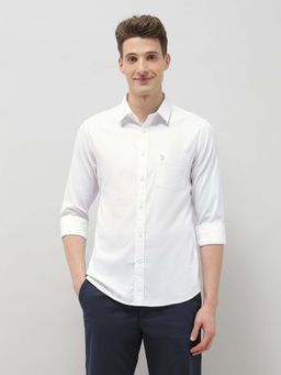 U.S. POLO ASSN. - Men's White New Port Marina Regular Fit Shirt