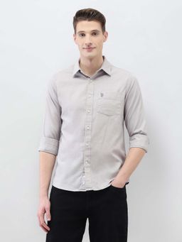 U.S. POLO ASSN. - Men's Grey New Port Marina Regular Fit Shirt