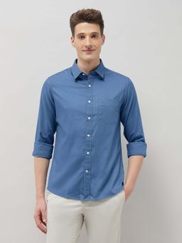 U.S. POLO ASSN. - Men's Blue New Port Marina Dobby Shirt