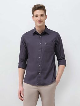 U.S. POLO ASSN. - Men's Purple New Port Marina Dobby Shirt
