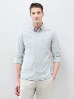 U.S. POLO ASSN. - Men's Green Casa De Campo Solid Shirt