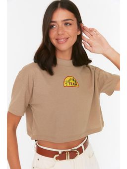 Trendyol - Women's Comfortable Brown T-shirts