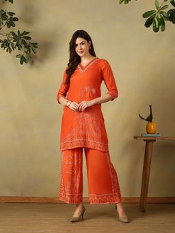 Mamicha - Orange Mridula Kurta Set