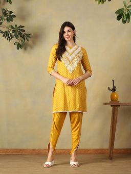 Mamicha - Mustard Vritika Kurta Set