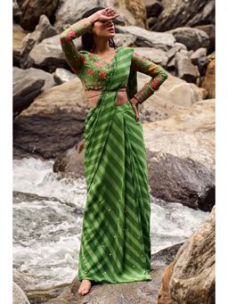 Paulmi & Harsh - Elsa Pre Draped Saree with Stitched Blouse