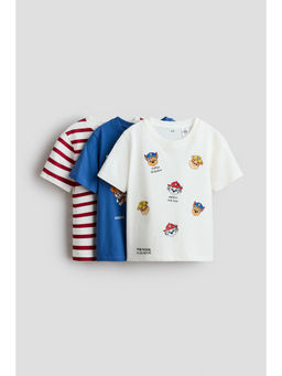 H&M - Boys Multi-Color 3-Pack Printed T-Shirts