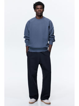 H&M - Men Blue Loose Fit Trackpant