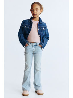 H&M - Girls Blue Super Soft Flared Leg Jeans