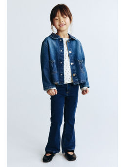 H&M - Girls Blue Super Soft Flared Leg Jeans