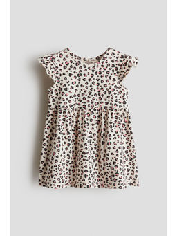 H&M - Girls Beige Cotton Dress