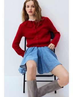 H&M - Women Red Collared Cardigan