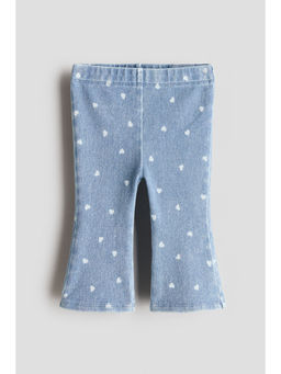 H&M - Girls Blue Flared Jersey Jeans