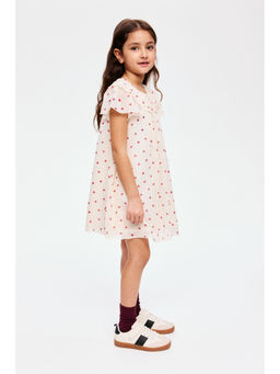 H&M - Girls Beige Chiffon Dress