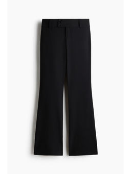 H&M - Women Black Flared Tailored Trouser
