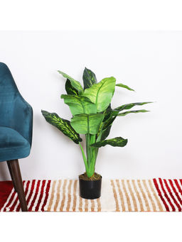 ARICK DECOR - 3. Ft Artificial Dieffenbachia Plant Trees With Pot