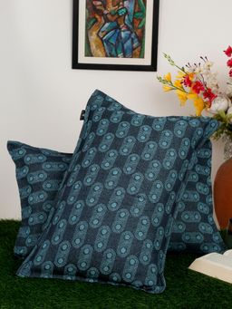 ARRABI - Multi-Color Geometric Cotton Pillow Covers (Pack of 2)