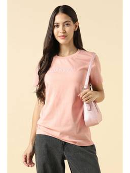Allen Solly - Women Pink Solid Casual T-shirt